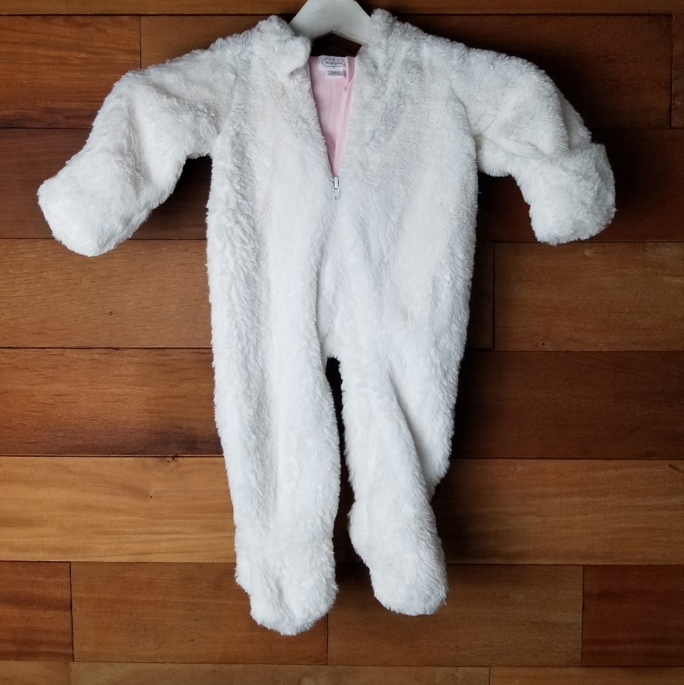 Mud Pie ivory unicorn baby girl onesie 6-9 months